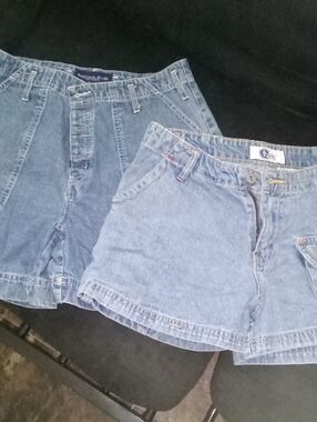Arizona Jean Company Light Blue Denim Shorts.& Montana Blues (2 Pair)